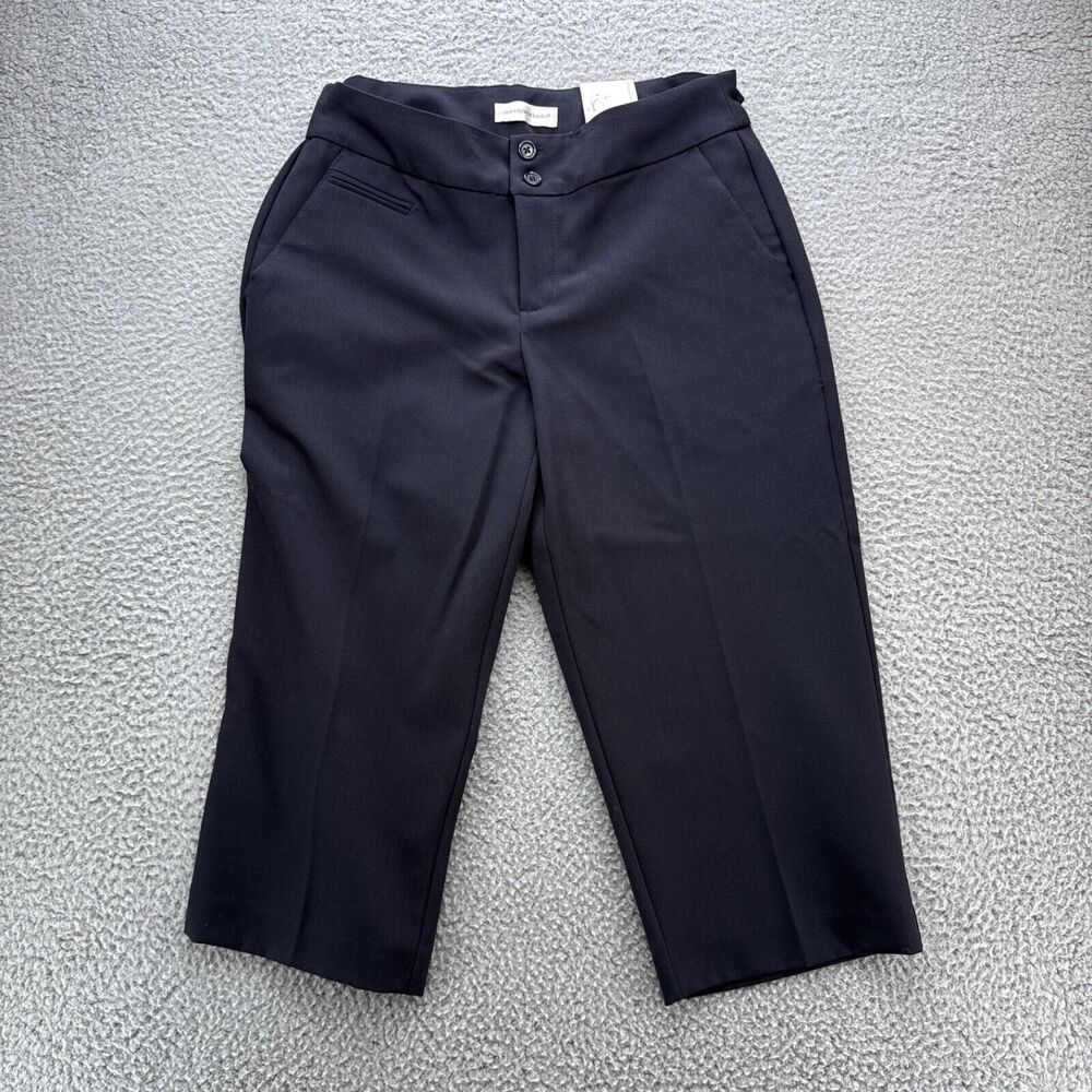 Christopher & Banks Capri Pants Womens Size 4 Black Modern Fit Brand New